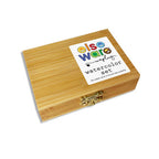 Watercolor Travel Set | Bamboo Case, Brushes, & Paper Pad